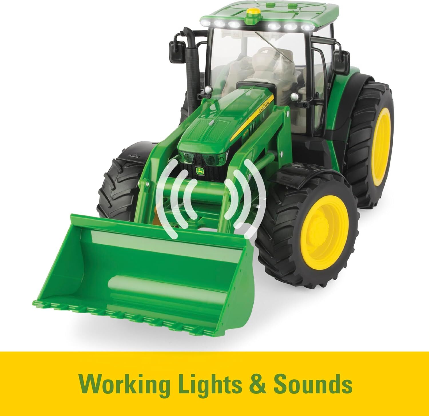 Tomy John Deere Big Farm Loader Tractor And Spreader Playset