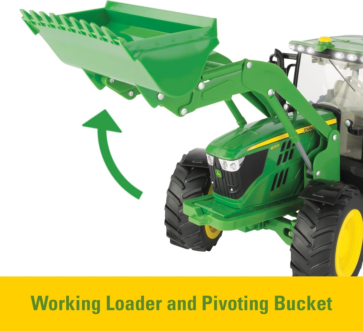 Tomy John Deere Big Farm Loader Tractor And Spreader Playset