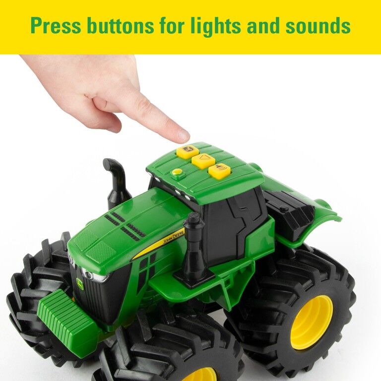 Tomy John Deere Monster Treads Lights & Sounds Tractor And Combine, 2-Pk