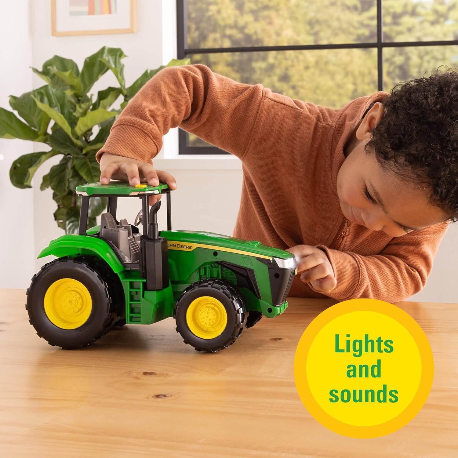 Tomy John Deere Lights & Sounds Tractor Toy