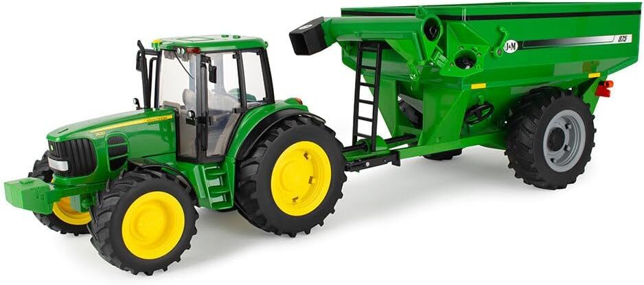 Tomy John Deere 1/16 Sale Big Farm 7430 Tractor With Grain Cart Toy