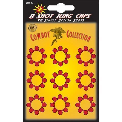 Parris 8-Shot Action Ring Caps, 72-Shots