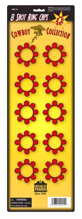 Parris 8-Shot Action Ring Caps, 72-Shots