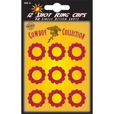 Parris 12-Shot Action Ring Caps, 72-Shots