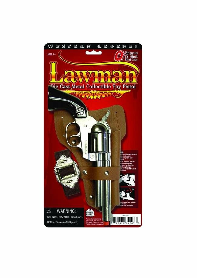 Parris Lawman Pistol & Holster Toy - Silver
