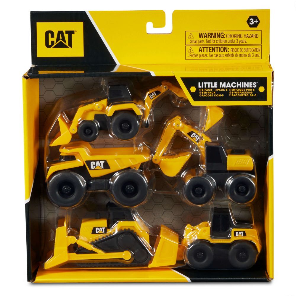 Funrise CAT Little Machines Construction Toys, 5-Pk