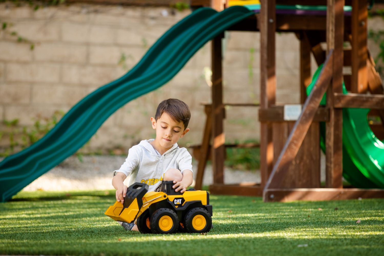 Funrise Cat Steel Wheel Loader Toy