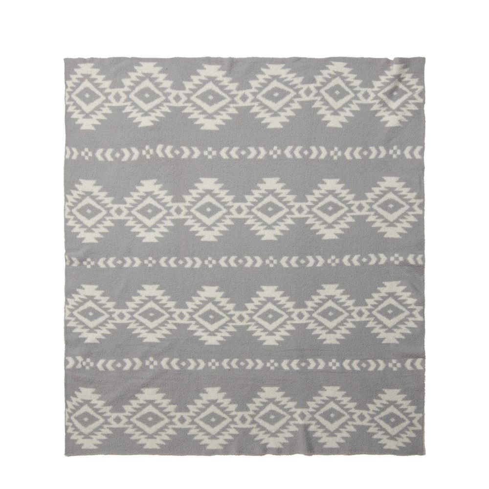 Carstens Inc. Hazy Grey Stretchy Throw Blanket, 50-In x 60-In