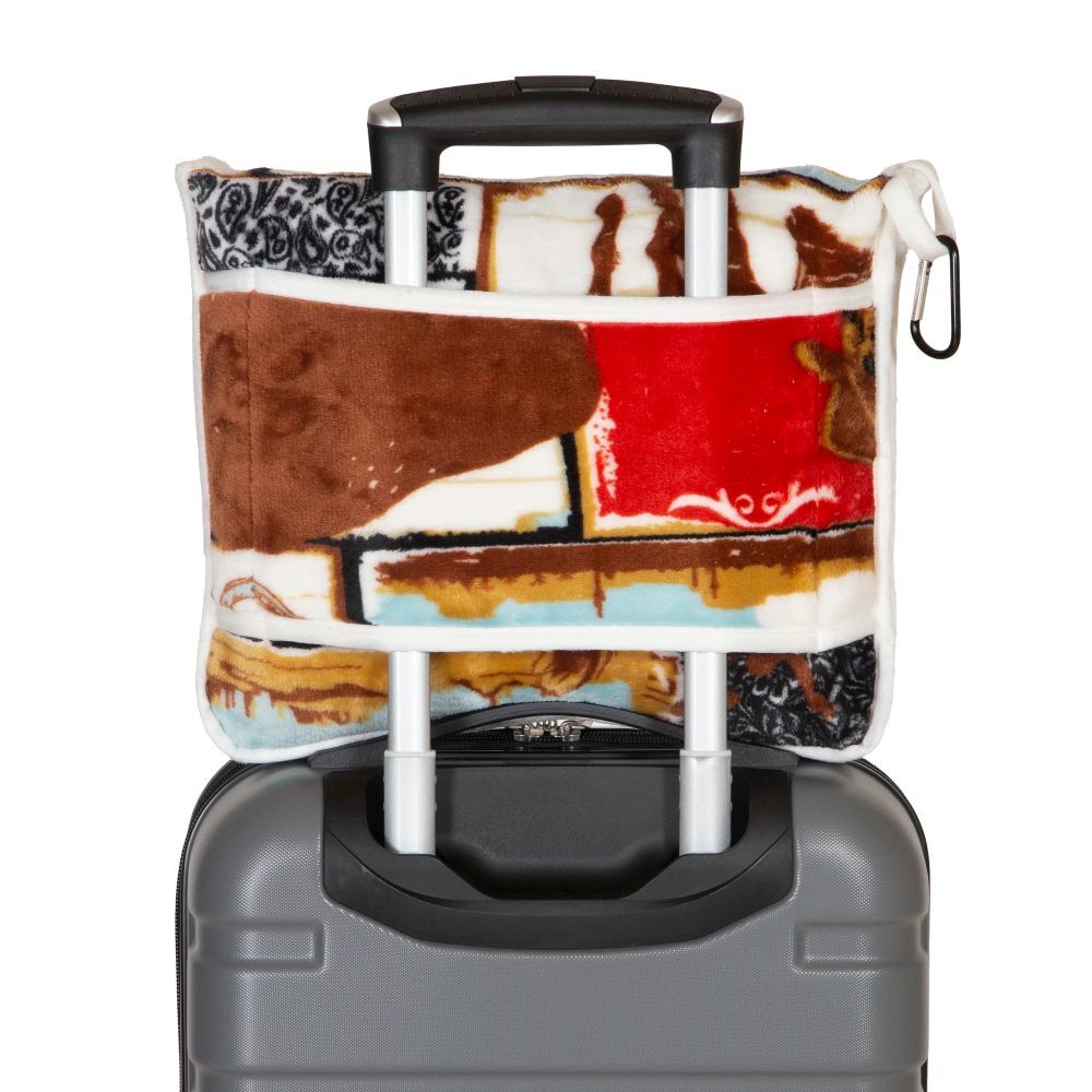 Carstens Inc. Wrangler Vintage Western Travel Blanket