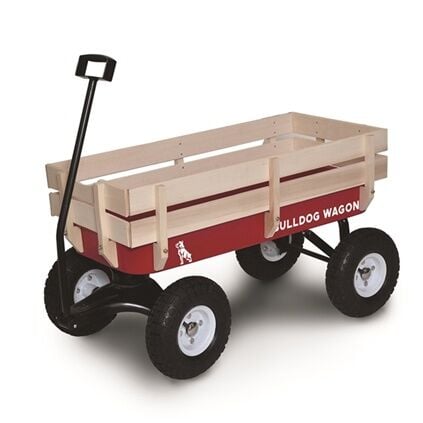 Wonderlanes Bulldog Stamped Steel Metal Wagon, 42 in.