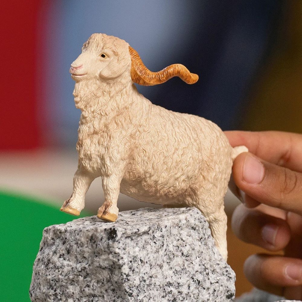 Schleich Angora Goat Toy