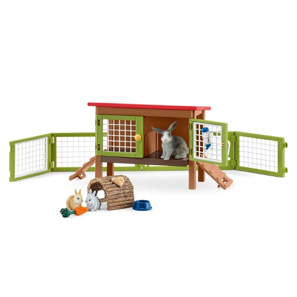 Schleich Toy Rabbit Hutch