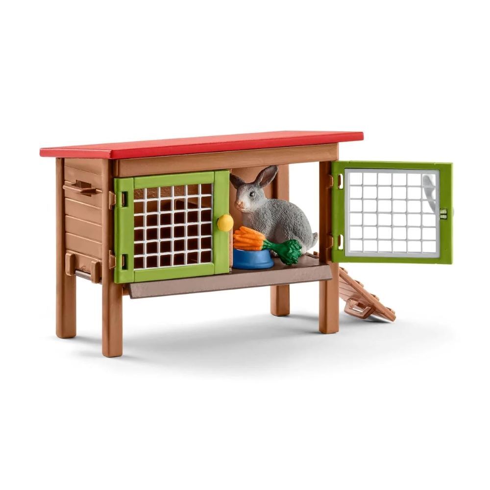 Schleich Toy Rabbit Hutch