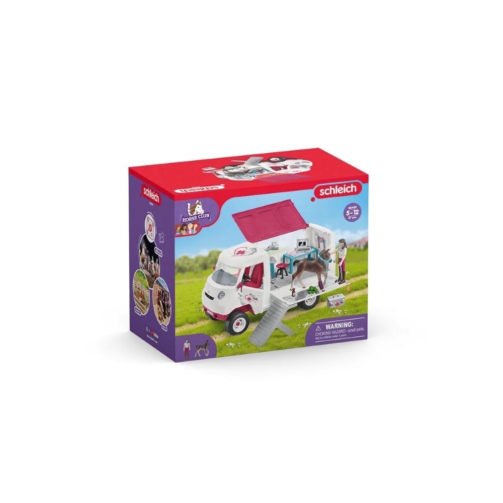Schleich Mobile Vet with Hanoverian Foal Toy