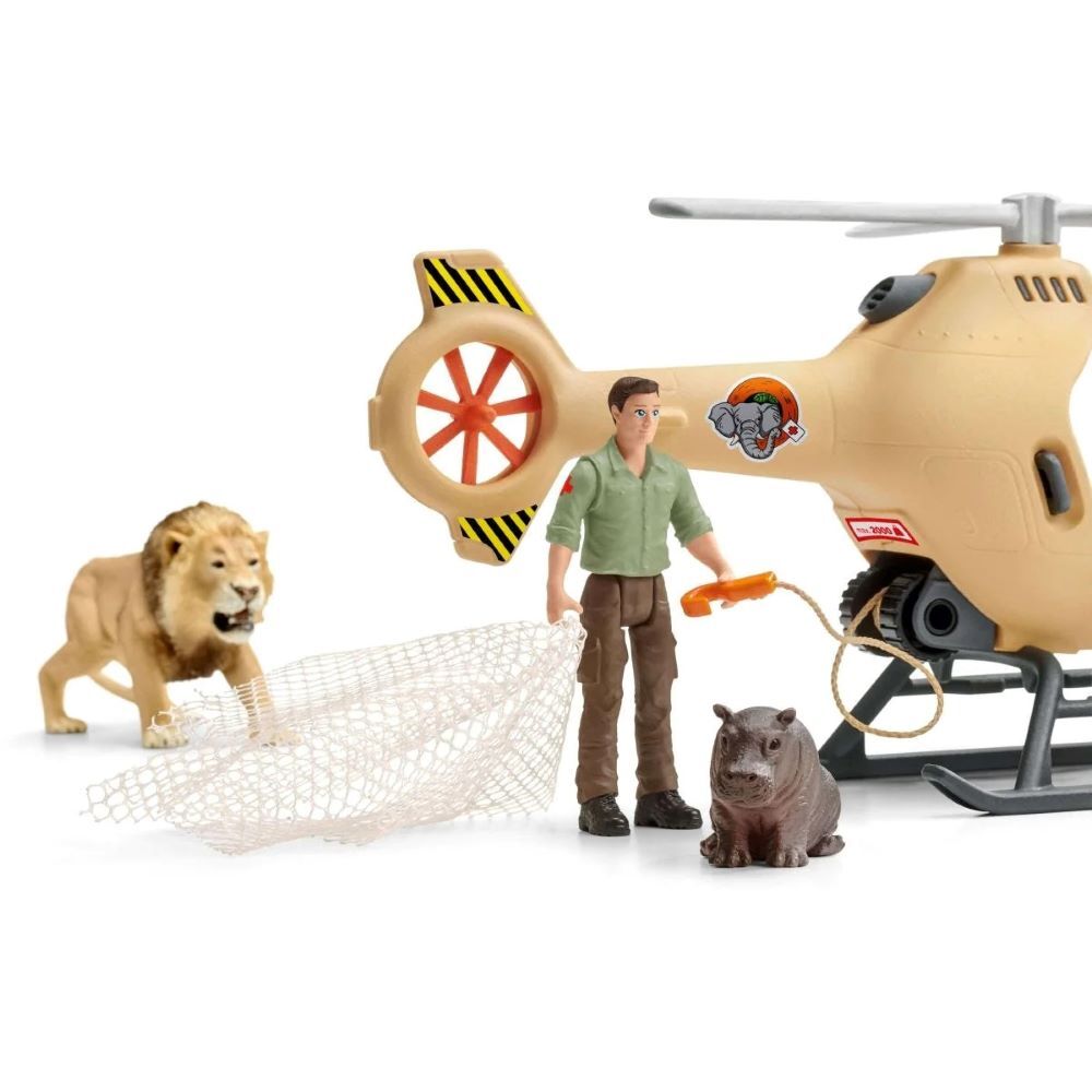 Schleich Animal Rescue Helicopter Toy Set