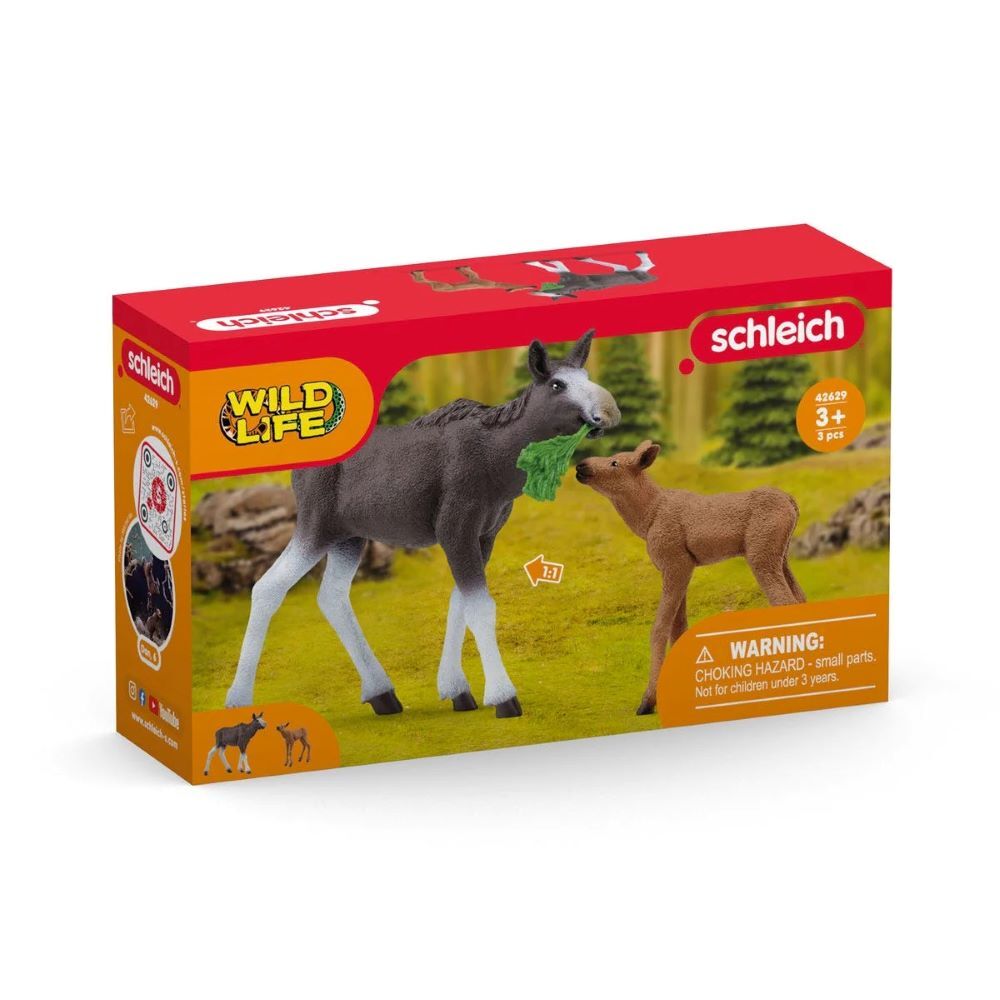 Schleich Moose Family Toy Set