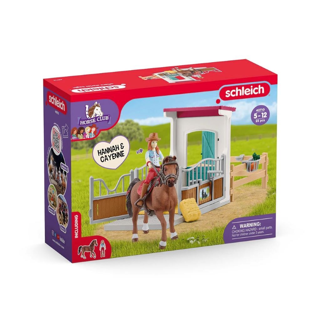 Schleich Horse Box with Horse Club Hannah & Cayenne Toy Set