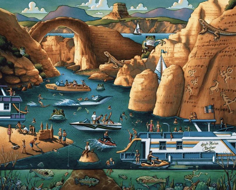 Dowdle Lake Powell, Utah Puzzle, 500-Pc