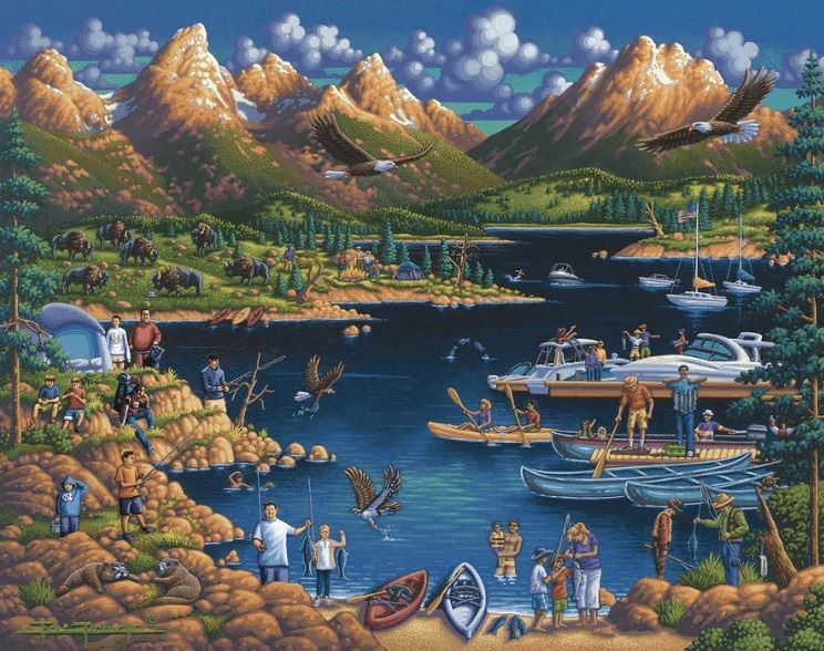 Grand Teton National Park - Wyoming Puzzle, 500-Pc