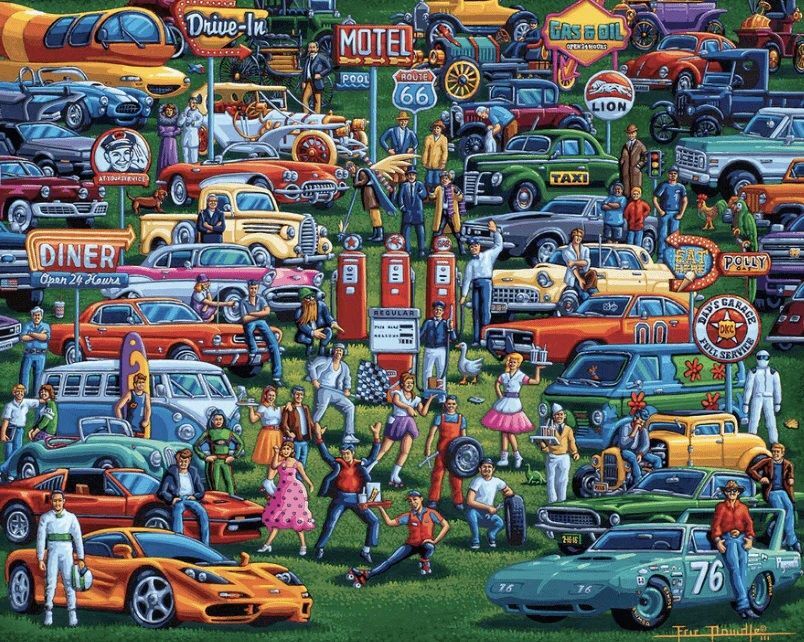 Dowdle History of Cars Puzzle, 500-Pc