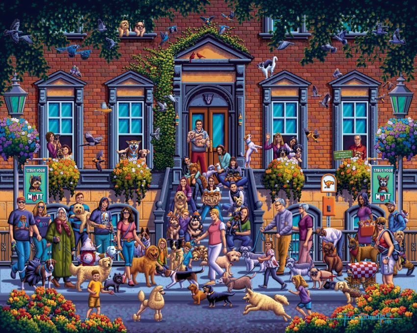 Dowdle Strut Your Mutt Puzzle, 300-Pc