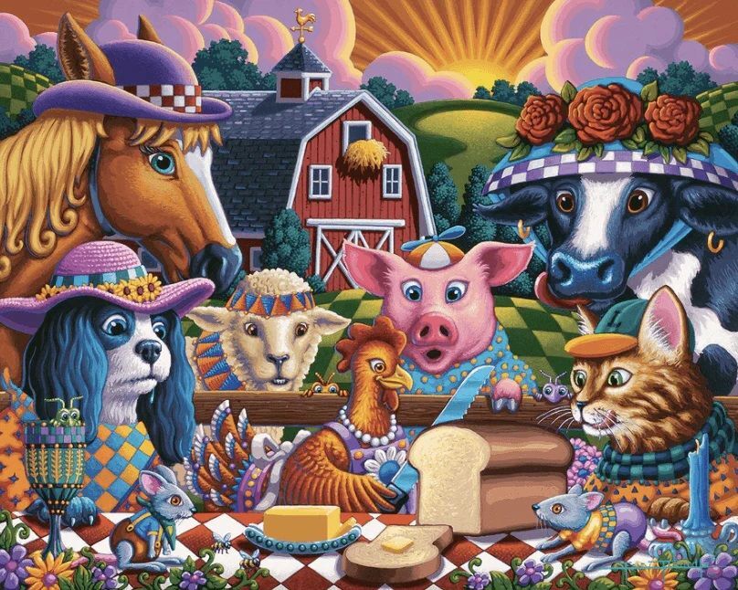 Dowdle Little Red Hen Puzzle, 100-Pc