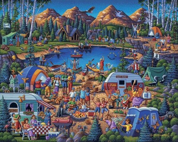Dowdle Camping Adventure Puzzle, 1000-Pc
