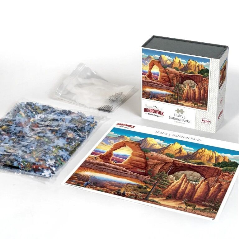 Boardwalk Utah's 5 National Parks Puzzle, 1000-Pc