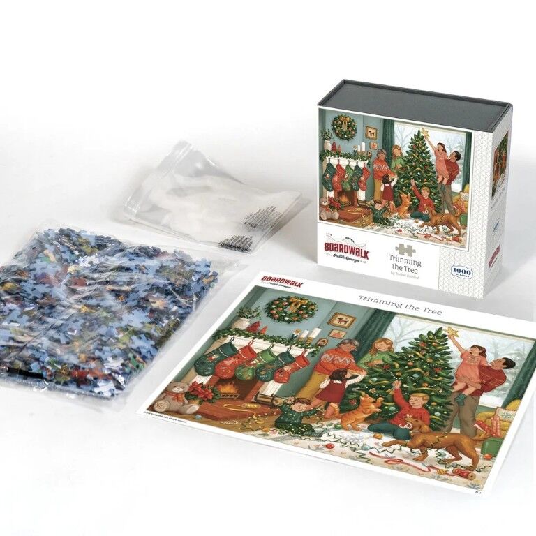 Boardwalk Puzzle Company Trimming The Tree Puzzle, 1000-Pc