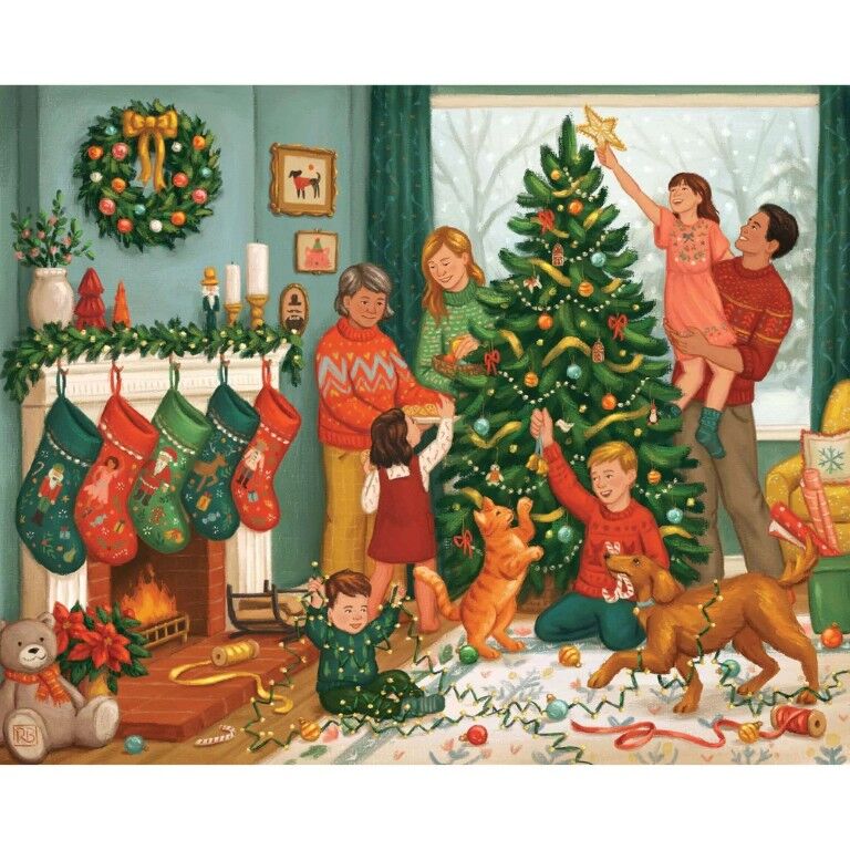 Boardwalk Puzzle Company Trimming The Tree Puzzle, 1000-Pc