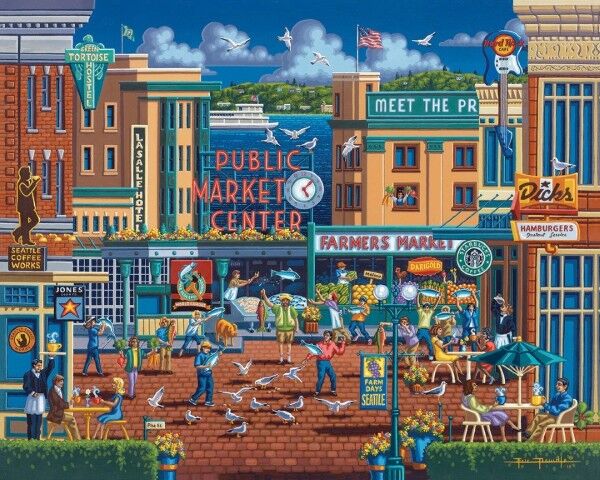 Dowdle Public Market Jigsaw Puzzle, 500-Pc