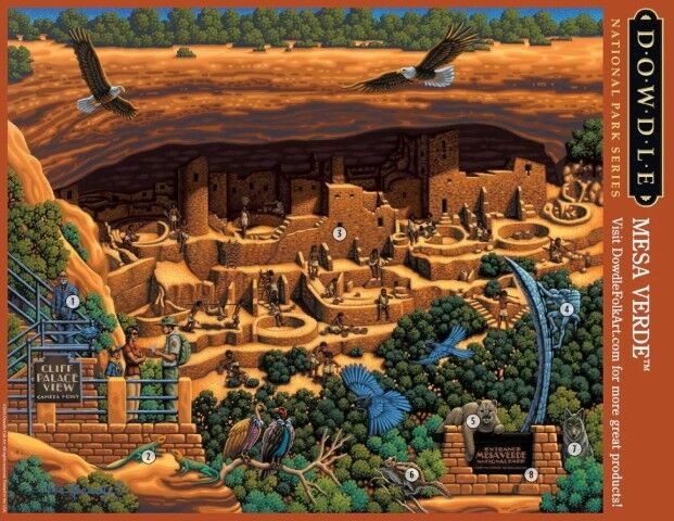 Dowdle Mesa Verde National Park Jigsaw Puzzle, 500-Pc