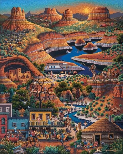 Dowdle Wild, Wild West Puzzle, 500-Pc