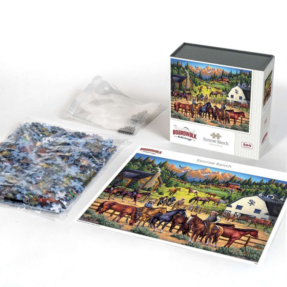 Boardwalk Sunrise Ranch Puzzle, 500-Pc