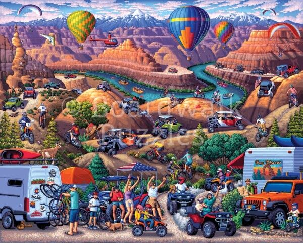 Boardwalk Puzzle Company Red Rock Adventure Puzzle, 500-Pc