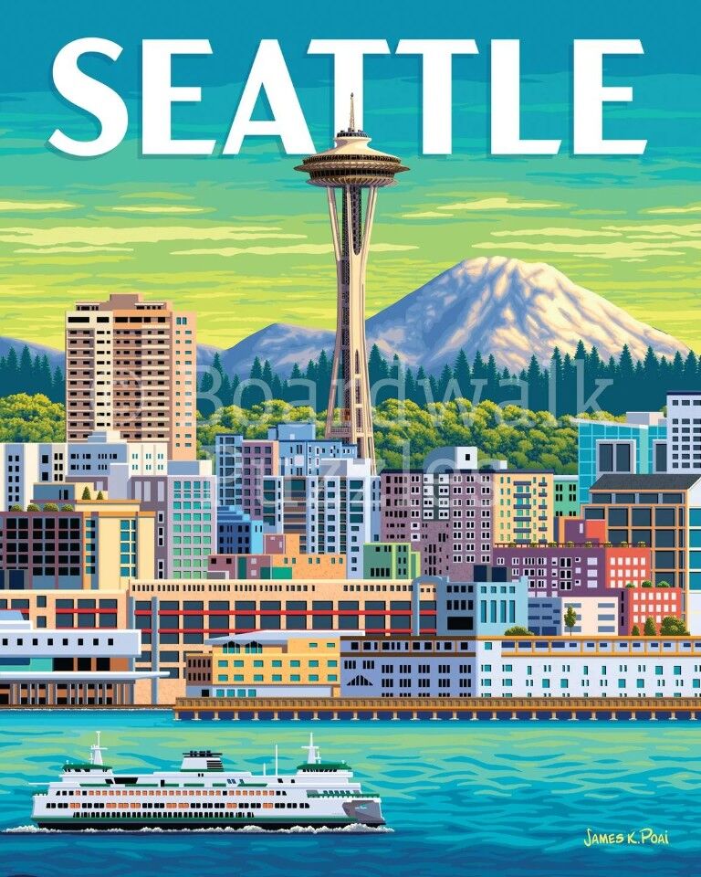 Boardwalk Puzzle Company Seattle Puzzle, 500-Pc