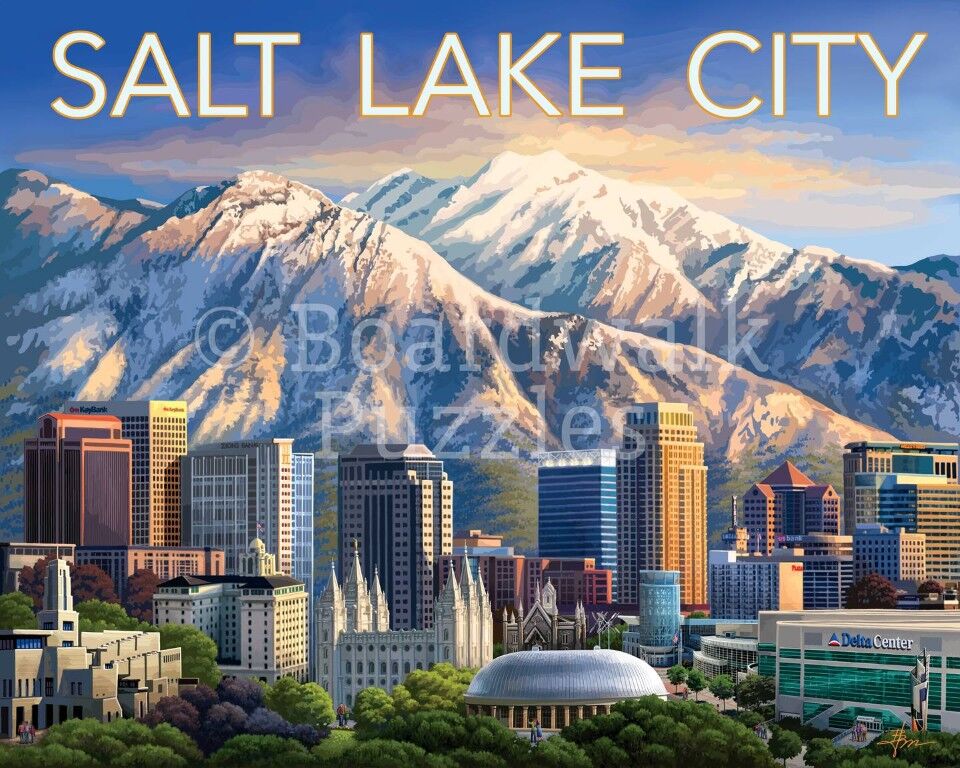 Boardwalk Puzzle Company Salt Lake City Puzzle, 500 Pc