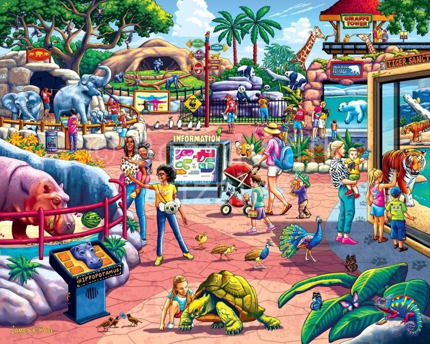 Boardwalk The Zoo Puzzle, 500-Pc