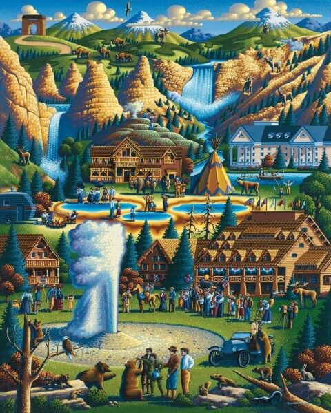 Dowdle Yellowstone National Park Personal Puzzle, 210-Pc