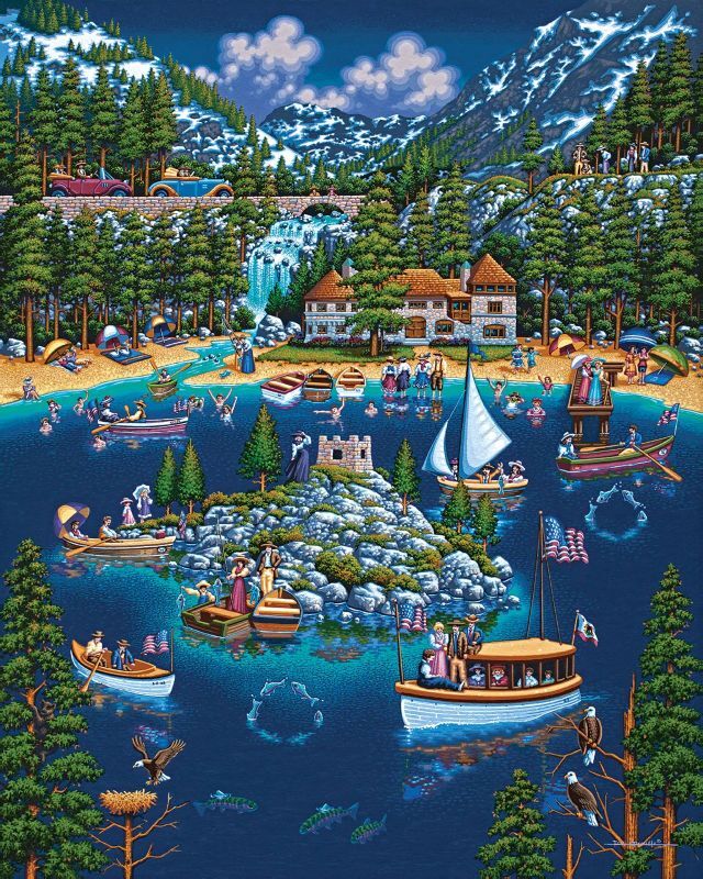 Dowdle Lake Tahoe Personal Puzzle, 210-Pc