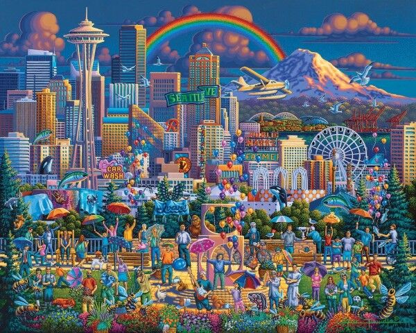 Dowdle I Love Seattle Personal Puzzle, 210-Pc