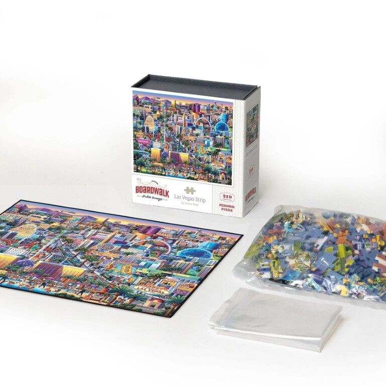 Boardwalk Puzzle Company Las Vegas Strip Personal Puzzle, 210-Pc