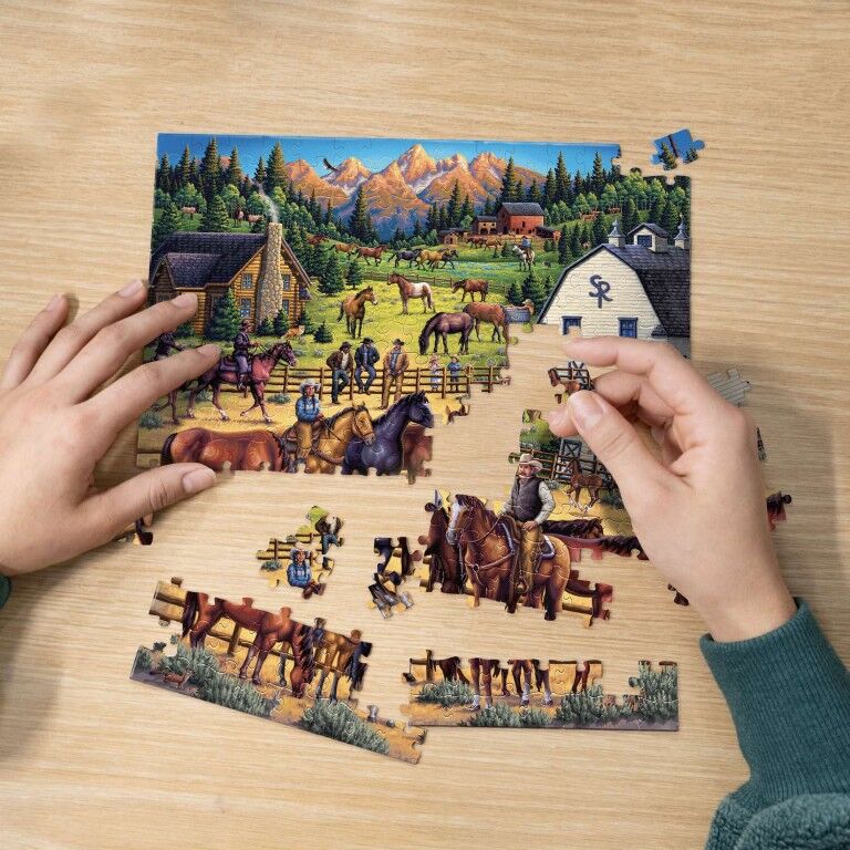 Boardwalk Puzzle Company Sunrise Ranch Personal Puzzle, 210-Pc