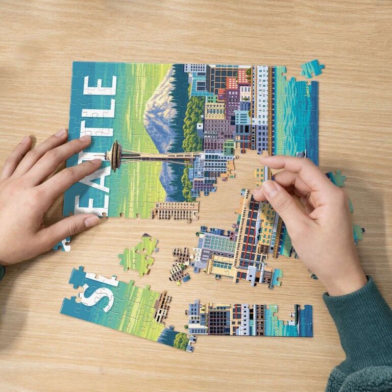 Boardwalk Puzzle Company Seattle Personal Puzzle, 210-Pc