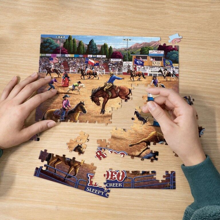 Boardwalk Puzzle Company Rodeo at Sleepy Creek Personal Puzzle, 210-Pc