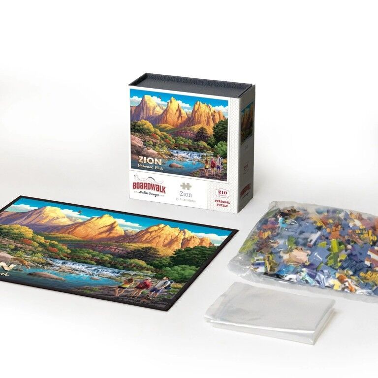 Boardwalk Puzzle Company Zion National Park Personal Puzzle, 210-Pc