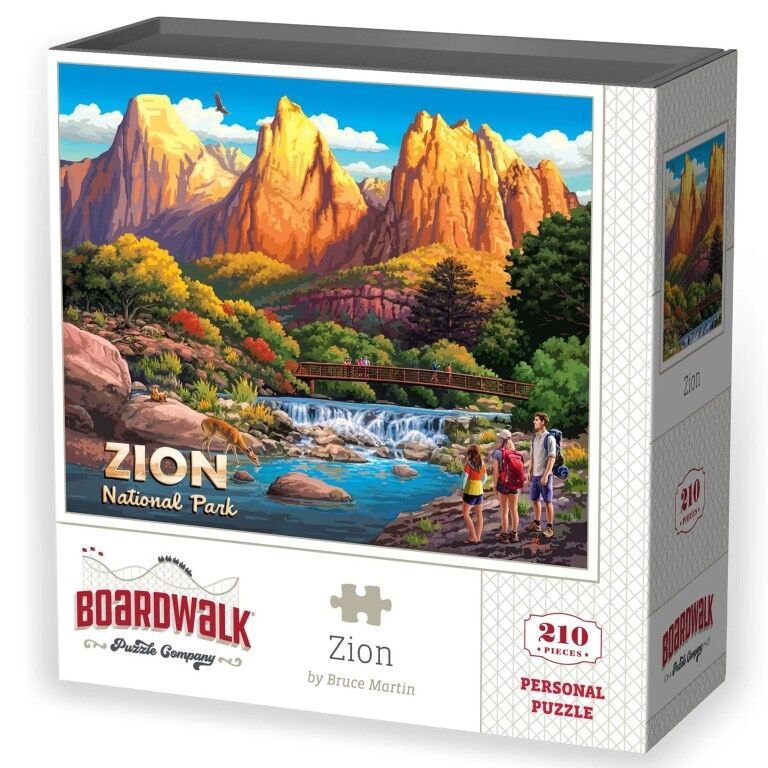 Boardwalk Puzzle Company Zion National Park Personal Puzzle, 210-Pc