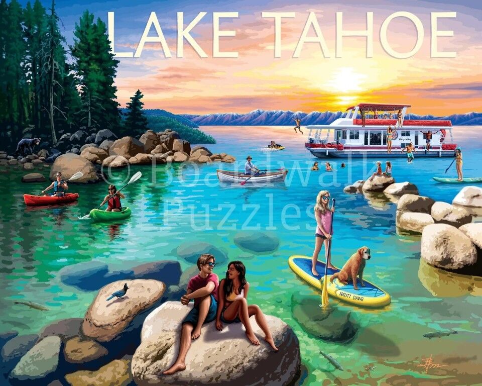 Boardwalk Puzzle Company Lake Tahoe Personal Puzzle, 210-Pc