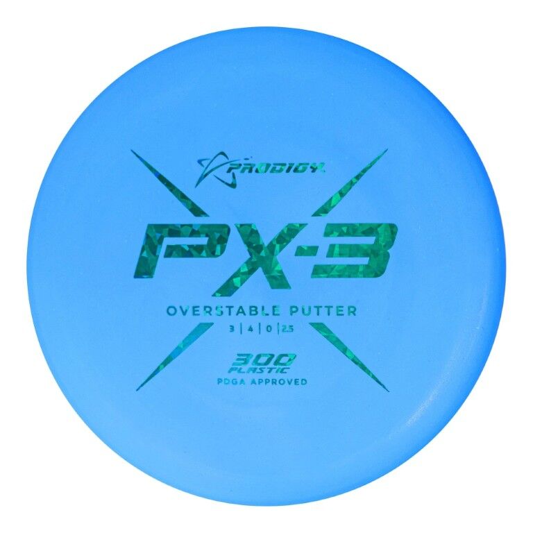 Prodigy Disc PX-3 300 Plastic Overstable Putter Assorted Colors, 174-g