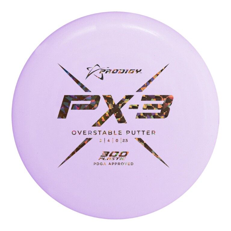 Prodigy Disc PX-3 300 Plastic Overstable Putter Assorted Colors, 174-g